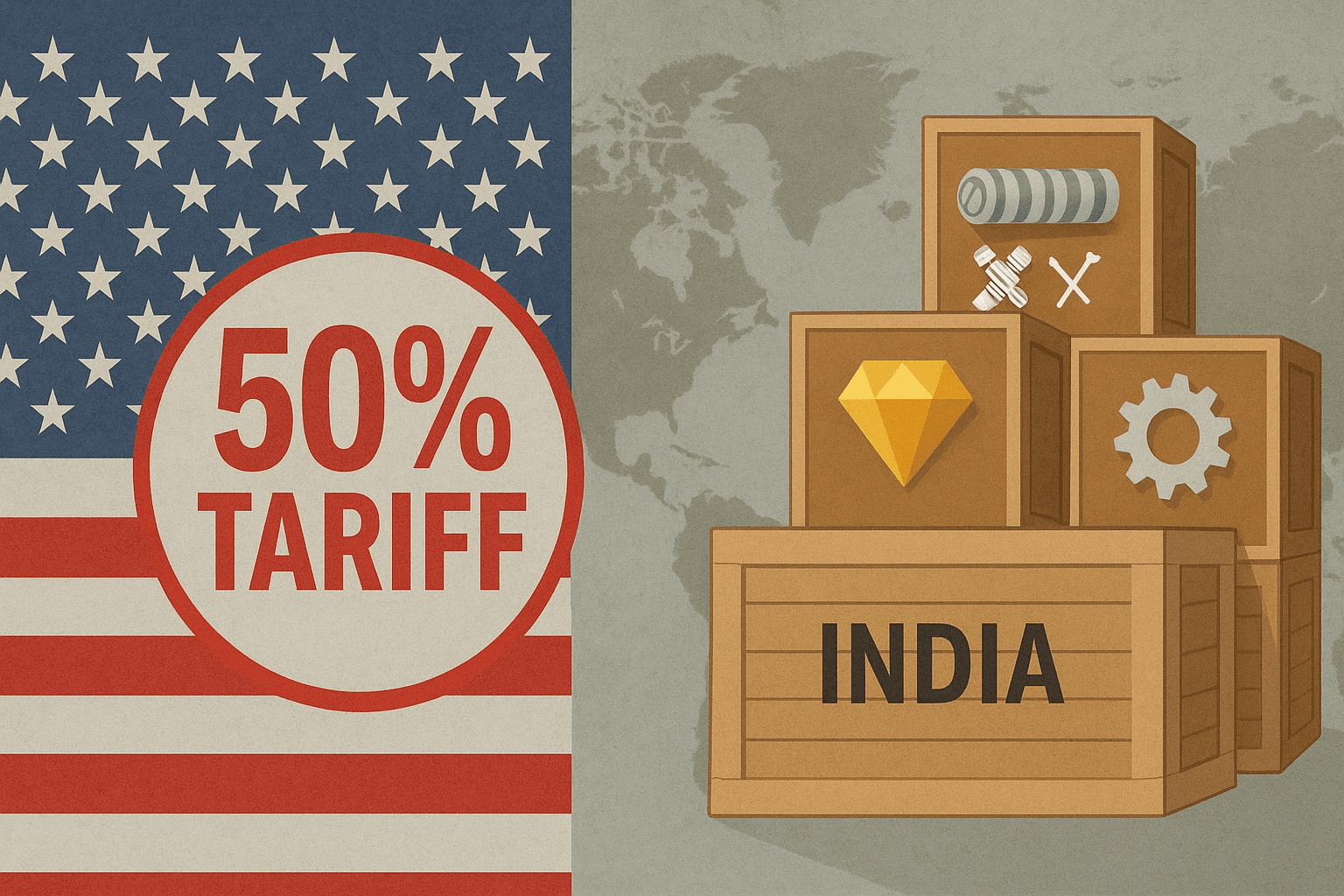 U.S. Tariffs Rise to 50%: What will be the Impact on Indian Exports, Indo–U.S. Relations & India’s Response